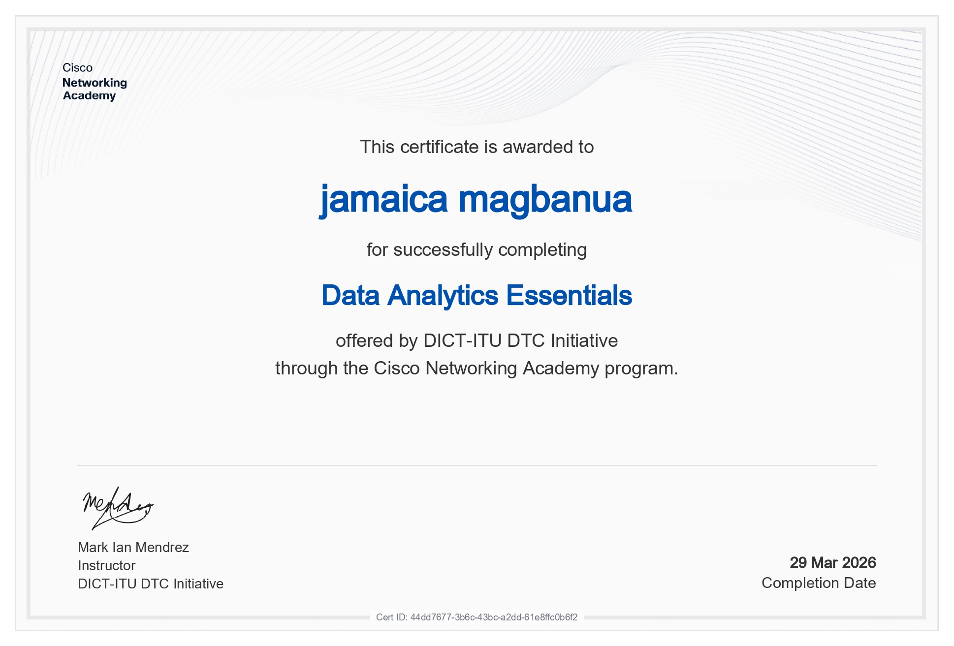 Data Analytics Essentials